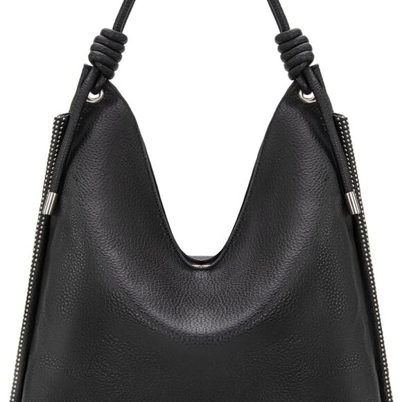 Hobo Bags for Women Soft Slouchy Top Handle Shoulder Purses Handbag with Knot St - Picture 1 of 6
